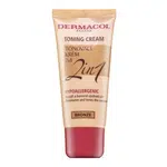 Dermacol Toning Cream 2in1 tónujúce a hydratačné emulzie pre zjednotenie farebného tónu pleti Bronze 30 ml