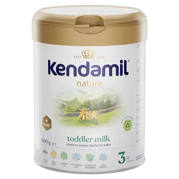 KENDAMIL Nature 3 HMO+ Pokračovacia mliečna dojčenská výživa od 10. mesiaca 800 g