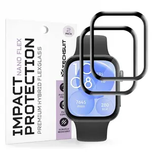 Techsuit Nano Flex, Huawei Watch Fit 3, 2 kusy, černé