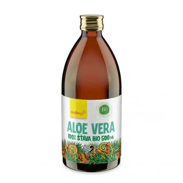 WOLFBERRY Aloe vera šťáva 100% 500 ml BIO