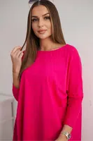 Halenka oversize fuchsiová