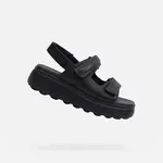 Černé dámské sandály Geox Spherica EC4.1 S - Dámské