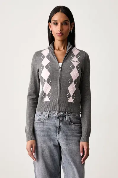 Guess Jeans  kardigan dámský s vlnou