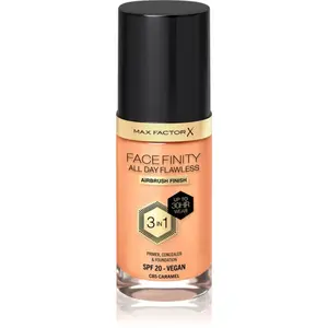 Max Factor Facefinity All Day Flawless dlhotrvajúci make-up SPF 20 odtieň 85 Caramel 30 ml