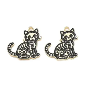 Skull Alloy Enamel Pendants