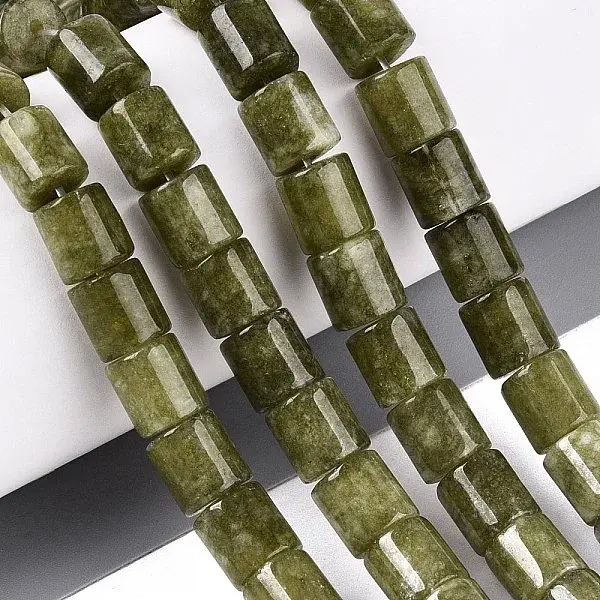 Dyed Natural White Jade Beads Strands