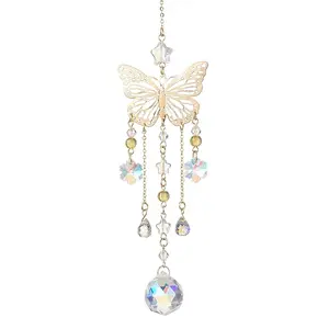 Brass Hollow Butterfly Pendant Decoration