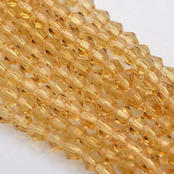 Bicone Glass Beads Strands