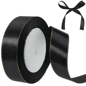 Gold Edged Polyester Ribbon