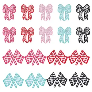 18Pcs 9 Styles Embroidered Cloth Patch