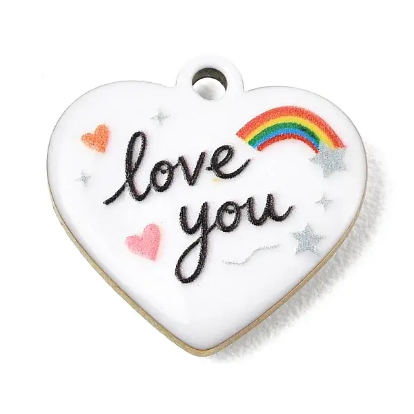 304 Stainless Steel Enamel Pendants
