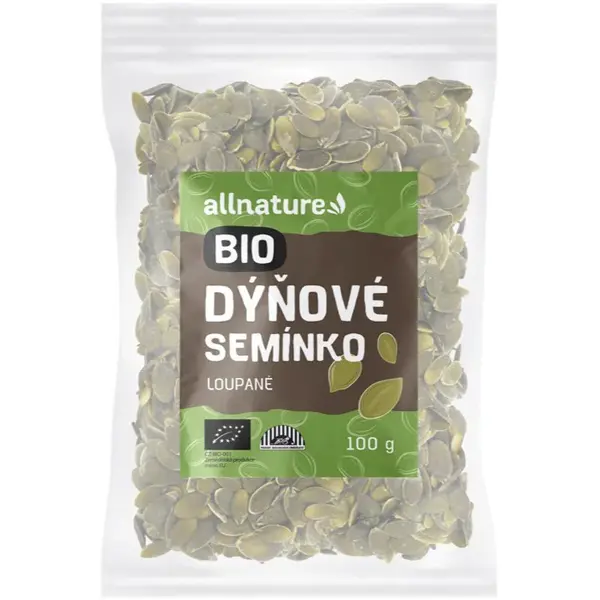 Allnature Tekvicové semienko BIO semienka v BIO kvalite 100 g