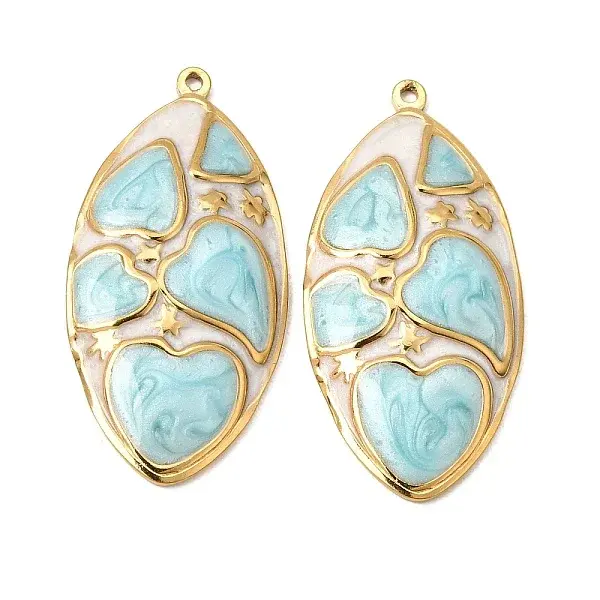 304 Stainless Steel Enamel Pendants