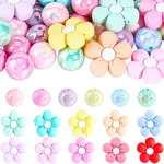 10Pcs 10 Styles Flower Theme Silicone Beads