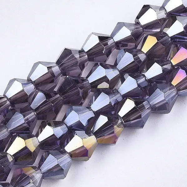 Electroplate Glass Beads Strands