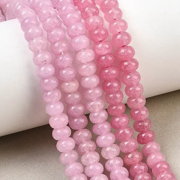 Dyed Natural White Jade Beads Strands