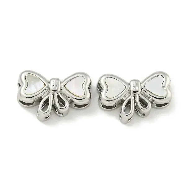 Brass Pave Shell Bowknot Multi-Strand Links