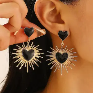 Alloy Dangle Stud Earrings