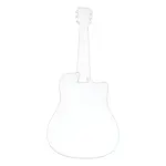 Guitar Transparent Acrylic Templates
