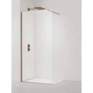 Sprchová zástena SAT Walk-in 110 cm brúsený rose gold SATBWI110PRRG