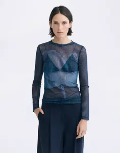 Thinking MU Tere Lotus Top NAVY L