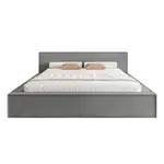 Fedve POLSTROVANÁ POSTEL Mendocino Classic Low 160x200 cm, Šedá