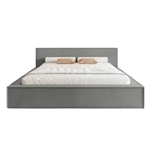Fedve POLSTROVANÁ POSTEL Mendocino Classic Low 160x200 cm, Šedá