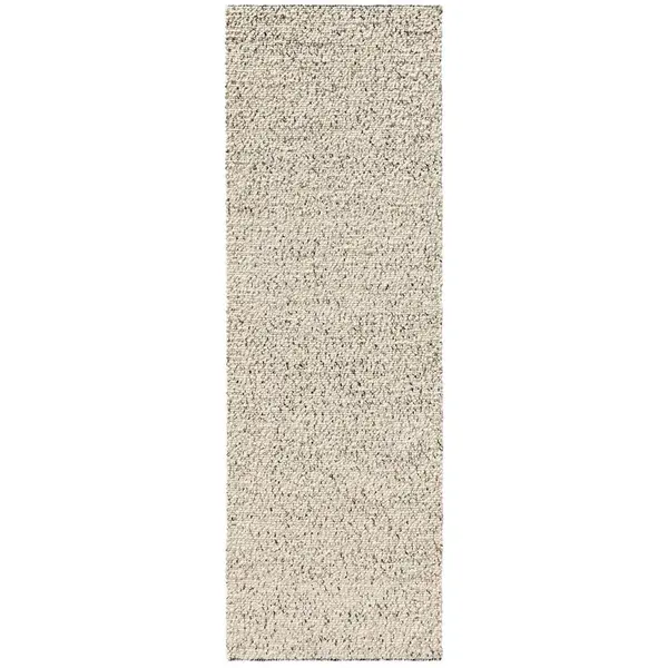 benuta VLNĚNÝ běhoun Patch Bílá/Černá 80x250 cm