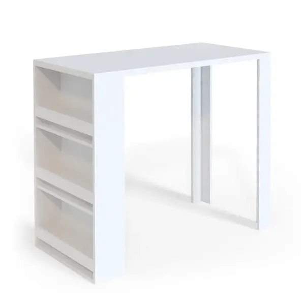 Vicco BAROVÝ STŮL Bílá 57 x 117 cm