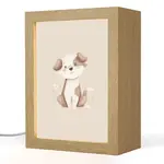 OnlyWow NOČNÍ LAMPIČKA Pes - skvrnitý - hnědý 15x20 cm