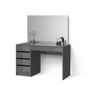 Livinity® TOALETNÍ STOLEK Imola, Antracit, 120 cm se zrcadlem