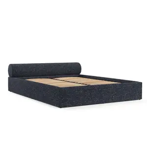 AltaBeds ČALOUNĚNÁ POSTEL SOLVO 140/200 cm Tmavě modrá