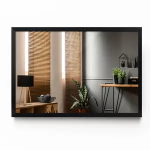 TULUP ZRCADLO v rámu černé 70x100 cm