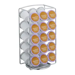 Relaxdays STOJAN Stříbrný na 30 K-Cups