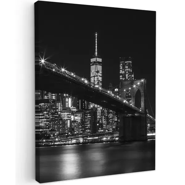 MuchoWow OBRAZ NA PLÁTNĚ New York - Brooklyn - most 30x40 cm