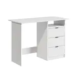 Vicco STŮL Meiko Bílá 105 x 50 cm se zásuvkami