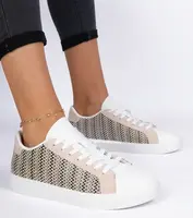 Gemre Beige women's fabric sneakers Bellisio