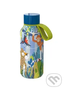Quokka Nerezová termoláhev Solid Kids s poutkem: Jungle 330ml