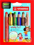 STABILO woody 6 ks poudro s ořezávátkem