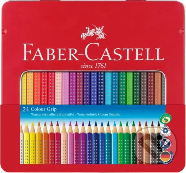 Pastelky akvarelové Colour Grip set 24 farebné