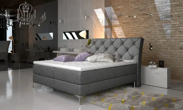 Boxspring Adel Barva korpusu: Dora 96, Rozměr: 180 x 200 cm