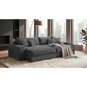 P & B POHOVKA BIG SOFA, textil, antracitová