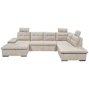 Livetastic SEDACÍ SOUPRAVA, textil, šedobéžová