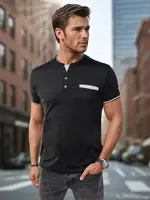 Černá pánská polo košile Dstreet