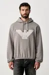 Emporio Armani  mikina s kapucňou pánska bavlnená s elastanom