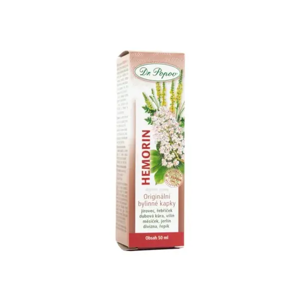 Dr. Popov Hemorin bylinné kapky 50 ml