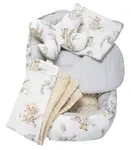 Medi Partners Cocoon in a 5-piece set (cocoon / insert / butterfly pillow / flat pillow / quilt 75x55) – Safari + beige Minky