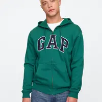 GAP Mikina na zip Logo - Pánské