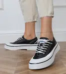 Gemre Black women's platform sneakers Greta