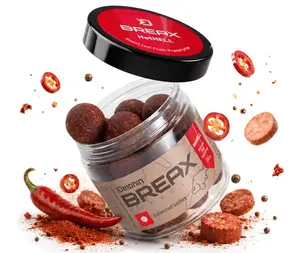 Delphin vyvážené boilies breax hothell robin red chilli fr.klobása 100 g - 16 mm
